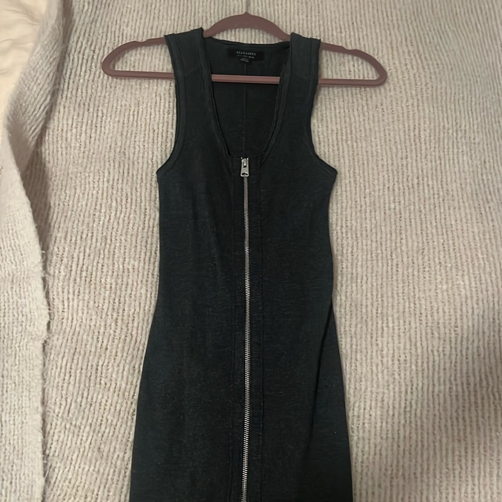All Saints Midi zipper dress